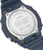 Baksidan av en Casio G-Shock herrklocka med silverfärgad boett och skruvar på höljet