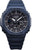 Casio G-Shock herrklocka med blått hölje, mörk urtavla och silikonarmband