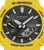 Casio G-Shock klocka med gult hölje och armband, svart urtavla och Tough Solar