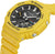 Casio G-Shock herrklocka med gult hölje, rund display och svarta knappar