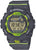 G-Shock herrklocka med svart plastarmband och gröna accenter, digital display