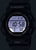 Digital G-Shock herrklocka med ljus display, svart boett och armband i plast
