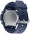 G-Shock herrklocka baksida med silverfärgad boett och blått armband
