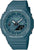 Casio G-SHOCK damklocka med blått armband och rund urtavla, digital display
