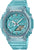 Transparent damklocka med turkos urtavla, G-SHOCK boett och armband