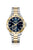 BOSS Troper Herrenuhr mit blauem Zifferblatt, Automatik, zweifarbigem Edelstahlarmband