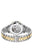 BOSS Troper Herrenuhr Rückseite mit Edelstahlgehäuse und zweifarbigem Gliederarmband