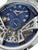 Ingersoll Herren-Automatik-Uhr: blaues Skelettzifferblatt mit römischen Indexen
