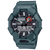 Casio G‑SHOCK Herrenuhr mit blauem Display, Analog-Digital und Kunststoffgehäuse