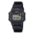 Casio Herrenuhr mit schwarzem Kunststoffarmband und digitalem Display, STOP/ LIGHT Tasten