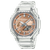 Casio G-Shock GA-2100 Uhr mit transparentem Resinarmband und braunem Analog-Digital-Zifferblatt