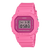 Casio G‑SHOCK Damenuhr mit pinkem Resinarmband und digitalem LCD-Display