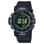 Casio PRO TREK Herrenuhr mit schwarzem Kunststoffarmband und grünem Digitaldisplay