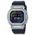 G-Shock G-Steel Herren-Uhr mit silbernem Edelstahlgehäuse und schwarzem Silikonband