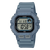 Casio Herrenarmbanduhr mit digitalem Display, graues Armband, Drucktasten