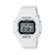 Casio Baby-G Solar Funkuhr, digitale Anzeige, weißes Kunststoffgehäuse, Schutzschale