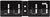 Digital väggklocka med flip-design, svart front, LED-display för AM/PM