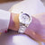 Unisex chronograf na nadgarstku, biała tarcza, ceramiczna koperta, subtarcze chronografu