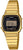 Casio damklocka med guldfärgat metallband och mörk digital urtavla, larm/timer