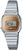 Casio damklocka med silverfärgat metallarmband och digital display, WR-Resist