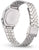 Casio digitalklocka med silverfärgat metallarmband, boettens baksida med text