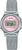Casio Vintage damklocka med silverfärgat Milanese-armband och digital urtavla, rosa