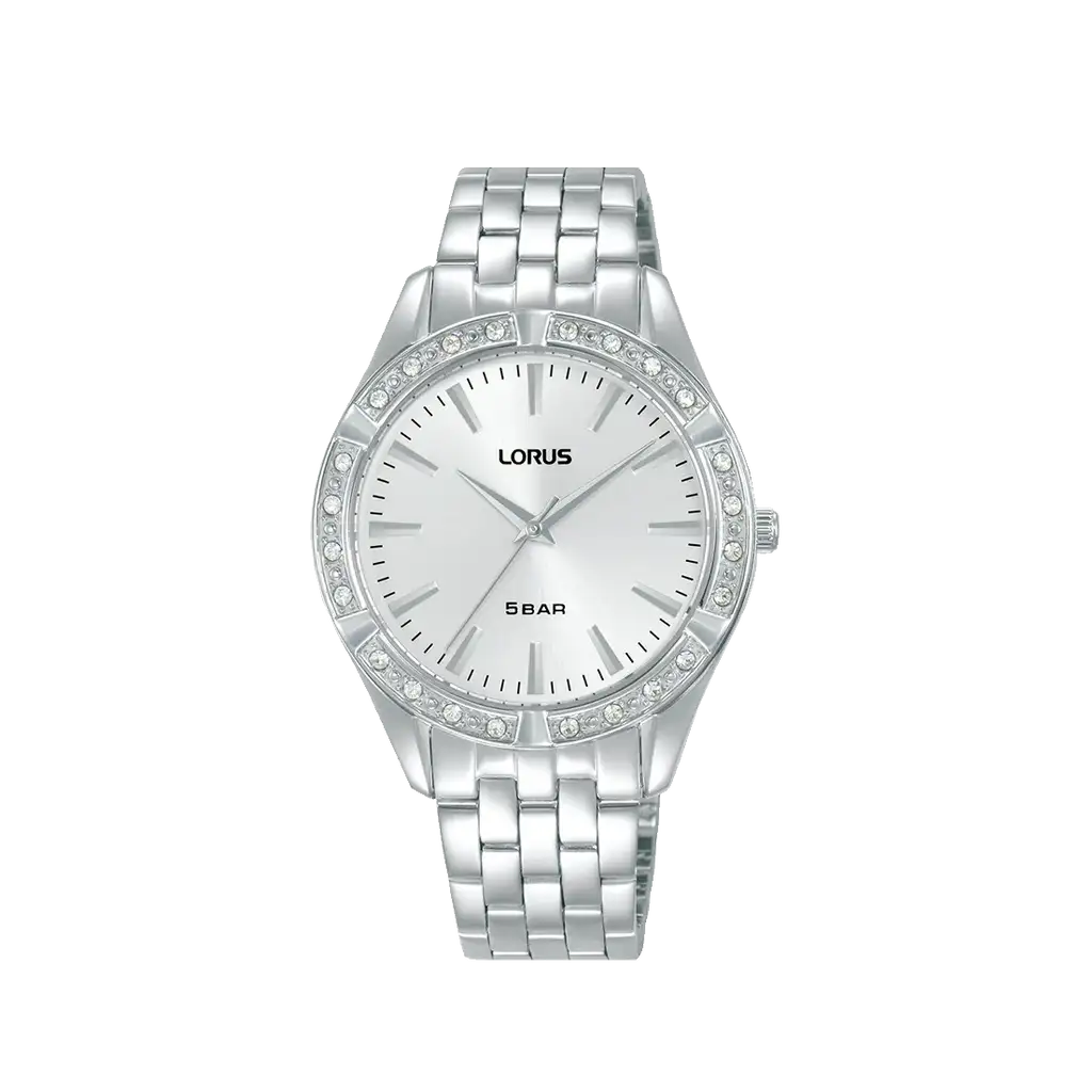 Lorus RG289XX9 Damklocka Set med Armband Silver • Mineralglas • Rostfritt Stålarmband