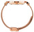 Armbandsdetalj med roséguldpläterad metallmesh och spänne