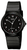 Casio armbandsur med svart metallarmband och rund, svart urtavla, analog visning