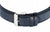 Herrklocka med blått läderarmband och silverfärgat stiftspänne