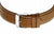 Brunt läderarmband med stiftspänne och metallspänne