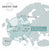 Master Time Infografik: Radioklocka med DCF77-platser i Europa