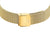 "Damklocka med guldfärgat metallarmband och stängbart spänne"
