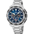 Festina Chrono Bike herrklocka med silverfärgat armband i rostfritt stål och blå kronografurtavla