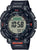 Herrklocka med Tough Solar digital display, svart boett och svart textilarmband