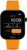 Unisex smartklocka med orange silikonarmband och svart display, visning 10:09