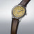 SEIKO Presage herrklocka sned: gul urtavla, brunt läderband, med krona