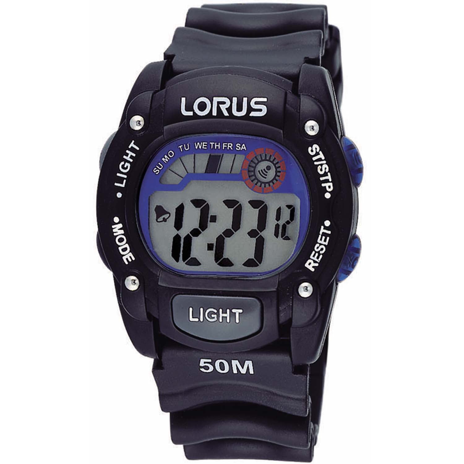 Lorus Kids Digital R2351AX9 Kinder-Armbanduhr Schwarz • Digitalanzeige • Wasserdicht 5 bar