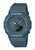 Casio G-SHOCK Armbanduhr mit dunklem blauem Kautschukband, Analog-Digital-Display