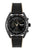 Herrenuhr BOSS Chronograph mit schwarzem Zifferblatt und schwarzem Lederarmband