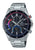 Casio Edifice Herrenarmbanduhr: schwarzes Zifferblatt, Stahlband, Saphirglas