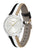 BOSS Damenarmbanduhr mit hellem Sunray-Zifferblatt, goldenen Indexen, Stoffband