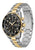 BOSS Admiral Herren-Chronograph, bicolor Edelstahl, schwarzes Zifferblatt mit goldenen Drückern