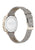 BOSS Damenarmbanduhr Rückseite mit Gravur und grauem Lederarmband