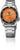 Seiko 5 Sports automatisk armbandsur i rostfritt stål med svart vridring och orange urtavla
