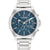 Tommy Hilfiger Herrenarmbanduhr mit blauem Zifferblatt und drei Hilfszifferblättern