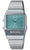 Casio Vintage-klocka med turkos urtavla, metallarmband och digital display
