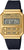 Casio Retro digital klocka med guldfärgat hölje och svart armband, rektangulär display