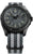 Traser P96 Herrenuhr mit schwarzem Zifferblatt und Stoffarmband in Schwarz-Grau