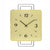 AMS W9691 Wanduhr Messing • Metall-Design • Quarzwerk